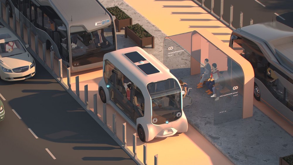 Cavnue boulevard corridor, isometric render still