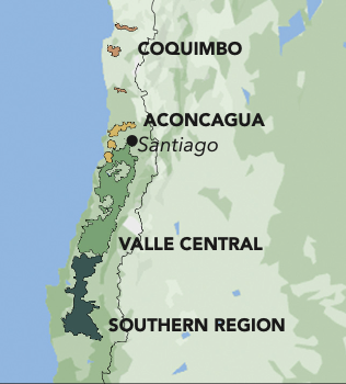 Chile overview map