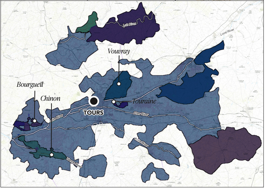Touraine map