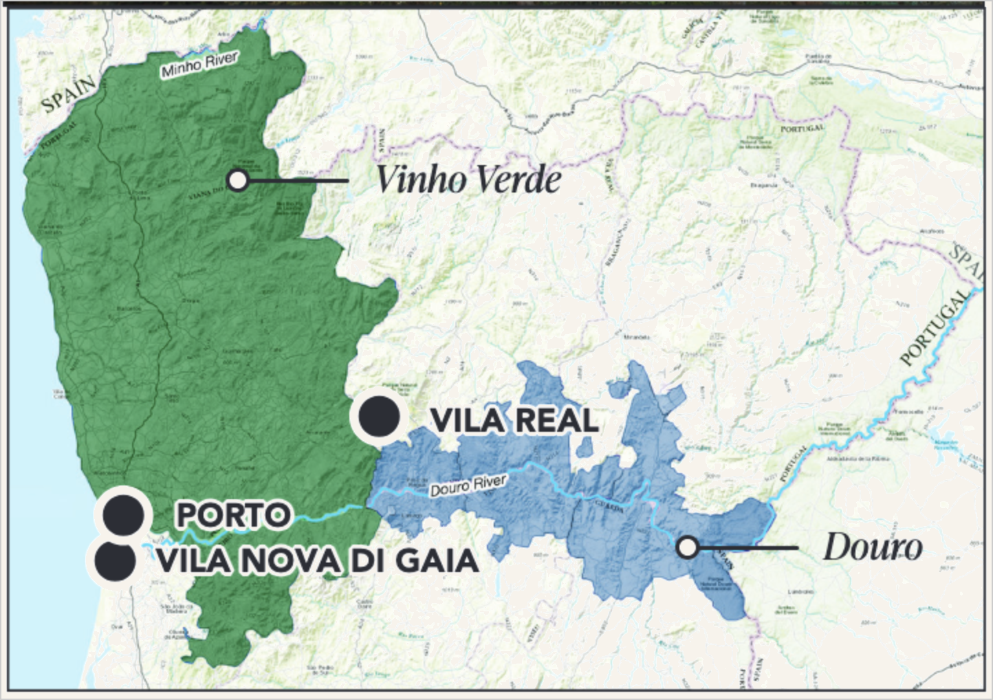 Douro map