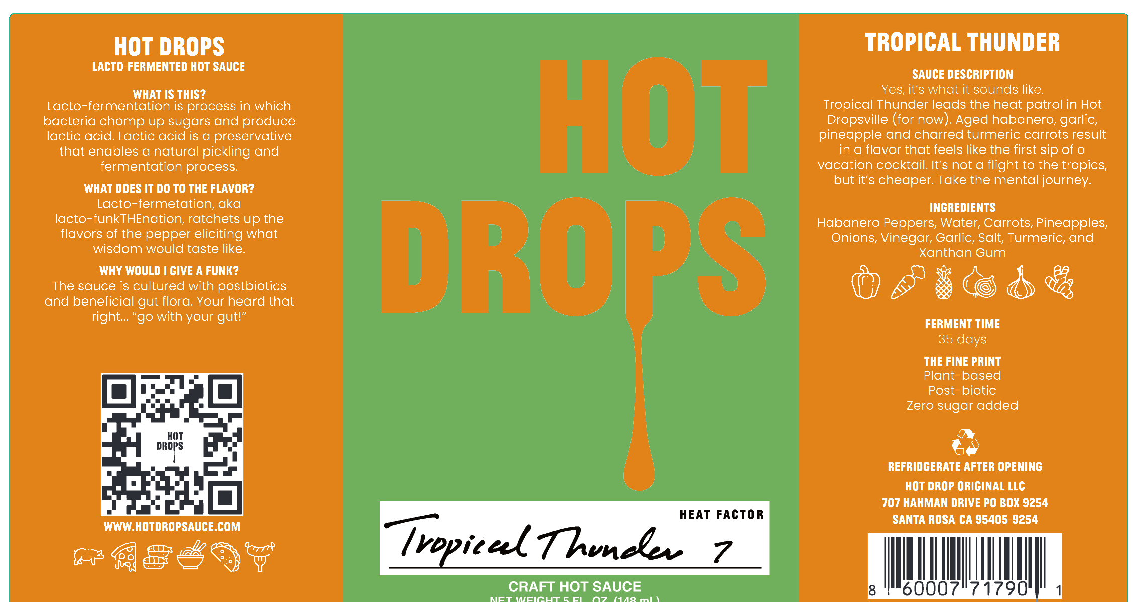 Label proof artwork, Jala Pasilla and Tropical Thunder copy