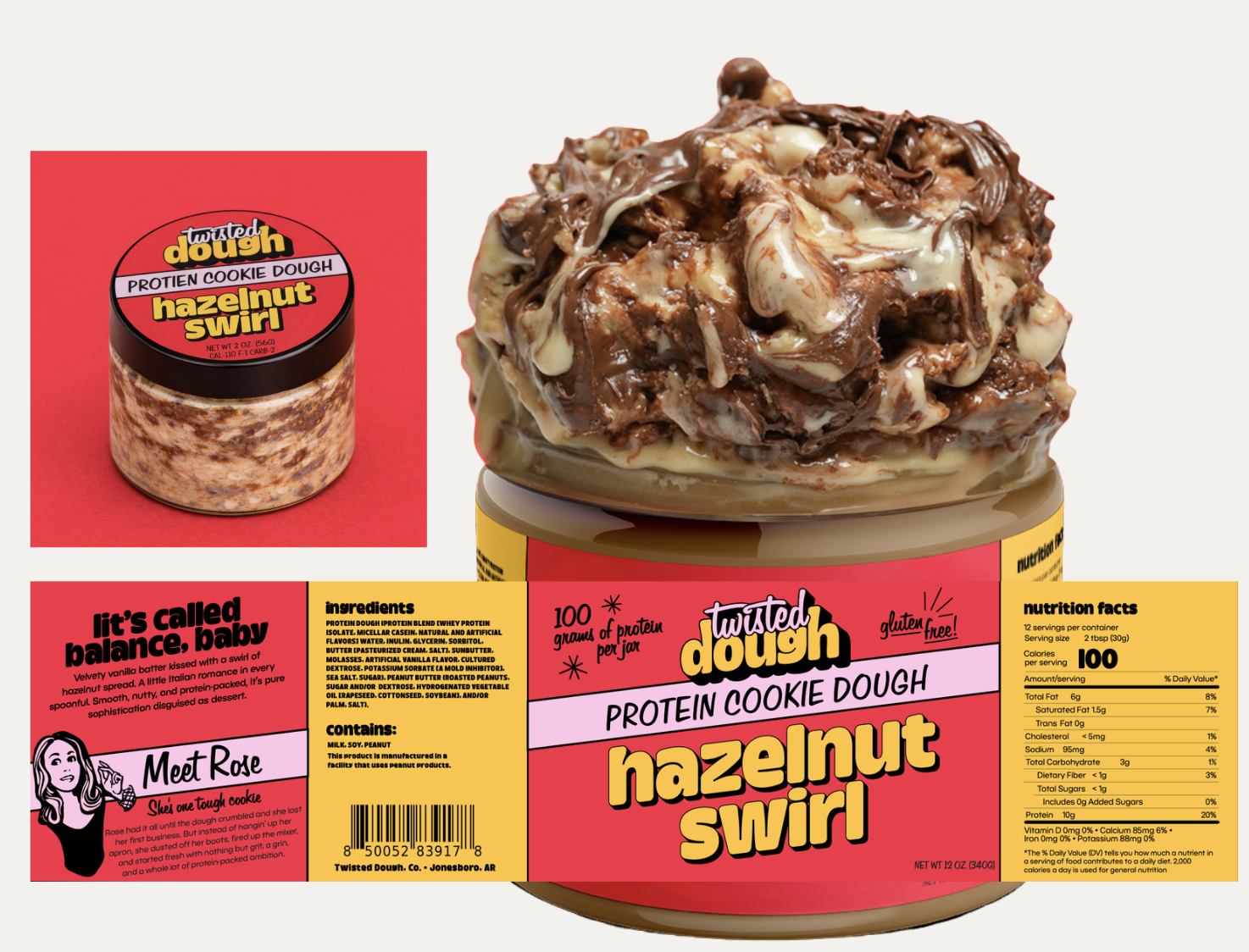 Twisted Dough brand system overview