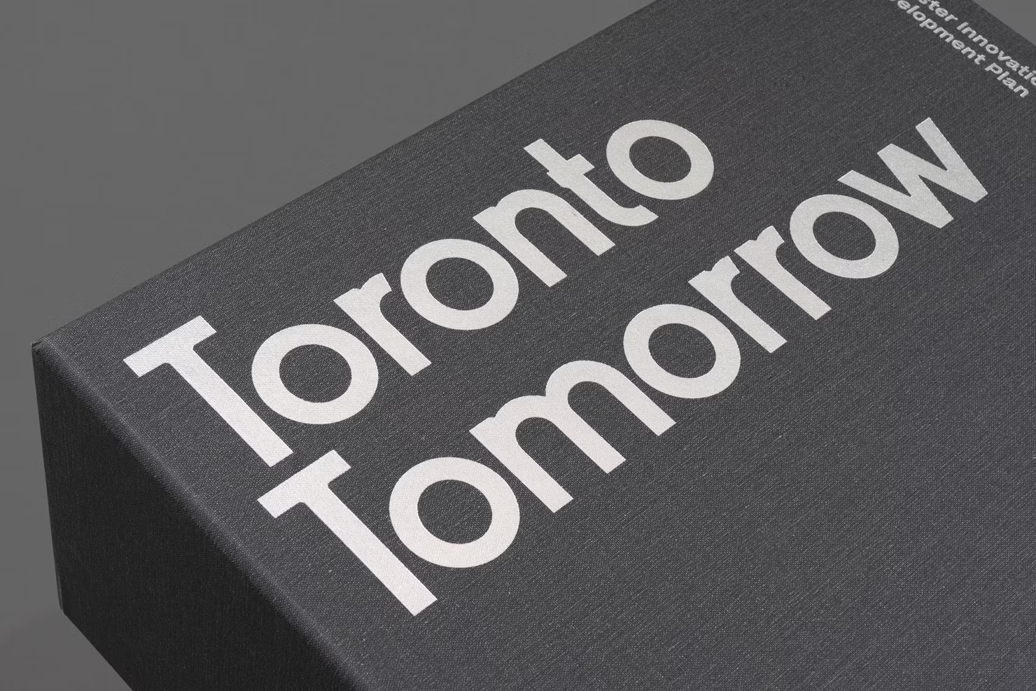 Silver foil debossed title, slipcase detail